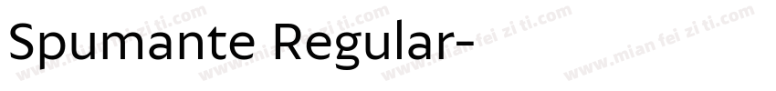 Spumante Regular字体转换